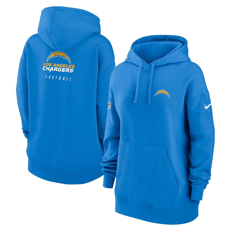 Women 2023 NFL Los Angeles Chargers blue Sweatshirt style 1